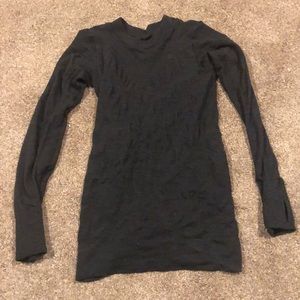 Athleta: dark grey long sleeve shirt